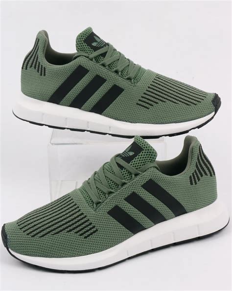 adidas original swift run black green